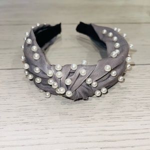 Pearl grey headband